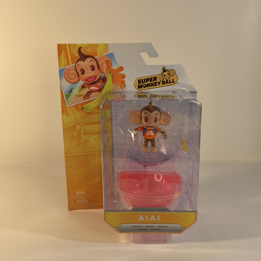 AiAi with Banana — Super Monkey Ball | JAKKS Figure, New