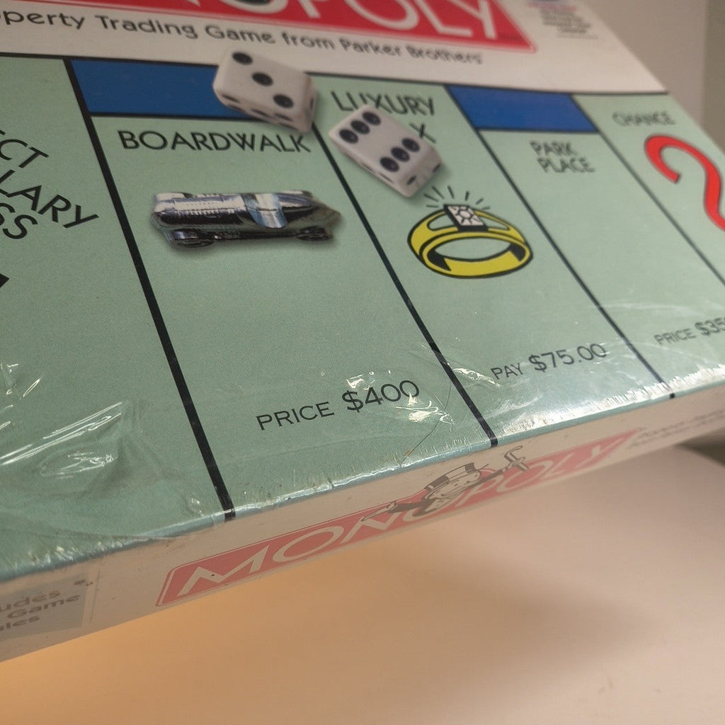Monopoly Property Trading Board Game — 1999 Hasbro | Sealed, Torn Shrink — photo 5