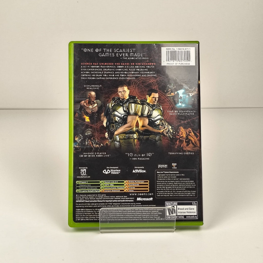 Doom 3 — Original Xbox | CIB, Tested, Good — photo 2