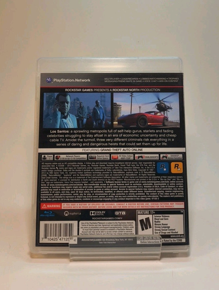 Grand Theft Auto V — PS3 | CIB, Map & Manual, Tested — photo 2