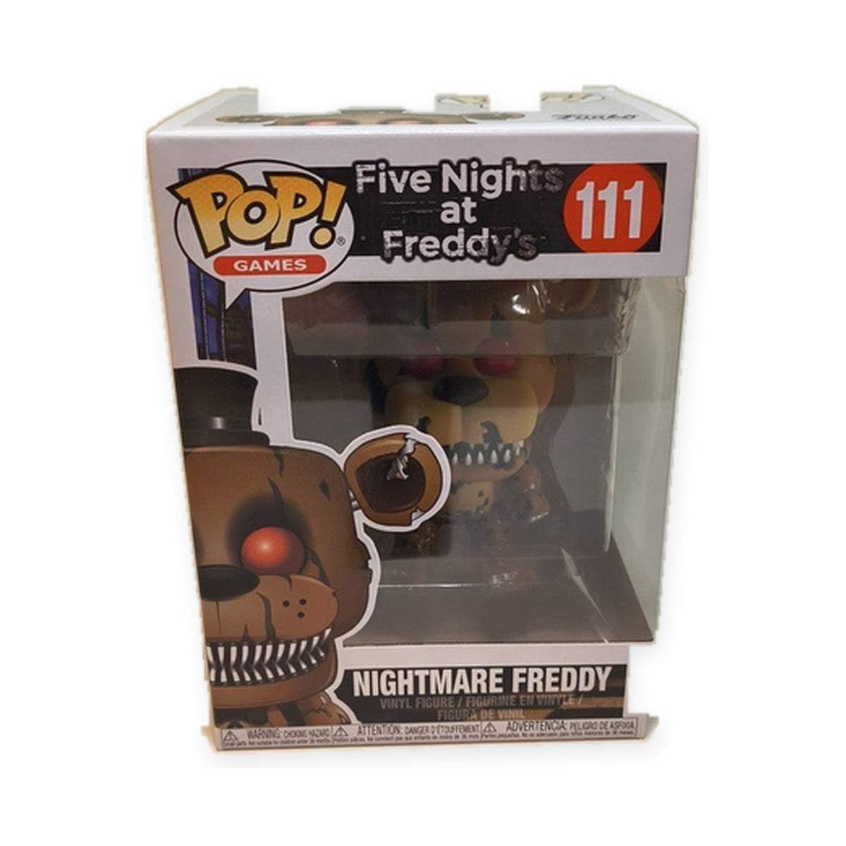 Nightmare Freddy #111 — Funko Pop! | Five Nights at Freddy's, New — centered product photo on white background