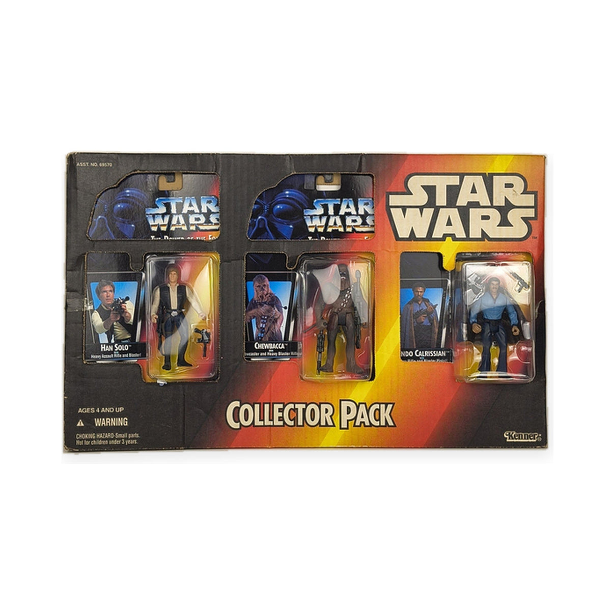 Star Wars Collector Pack — Han Solo, Chewbacca & Lando | 3 Figures, NIB — centered product photo on white background