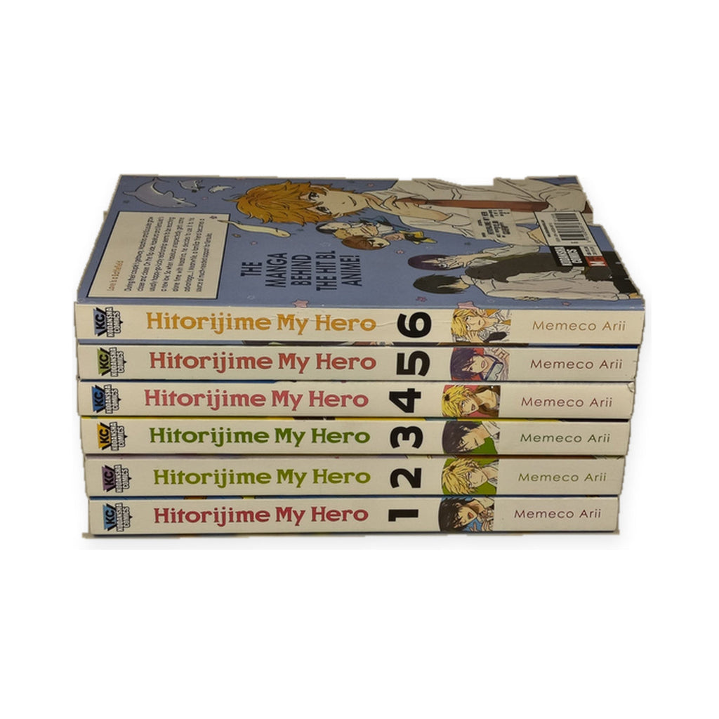 Hitorijime My Hero — Volumes 1–6 | Like New, Spine Crease — centered product photo on white background