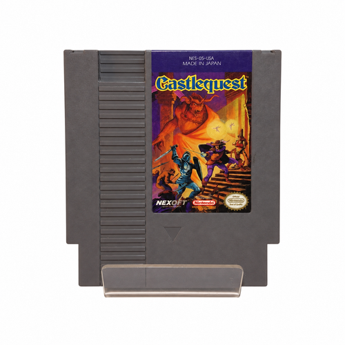 Castlequest NES cartridge on white background