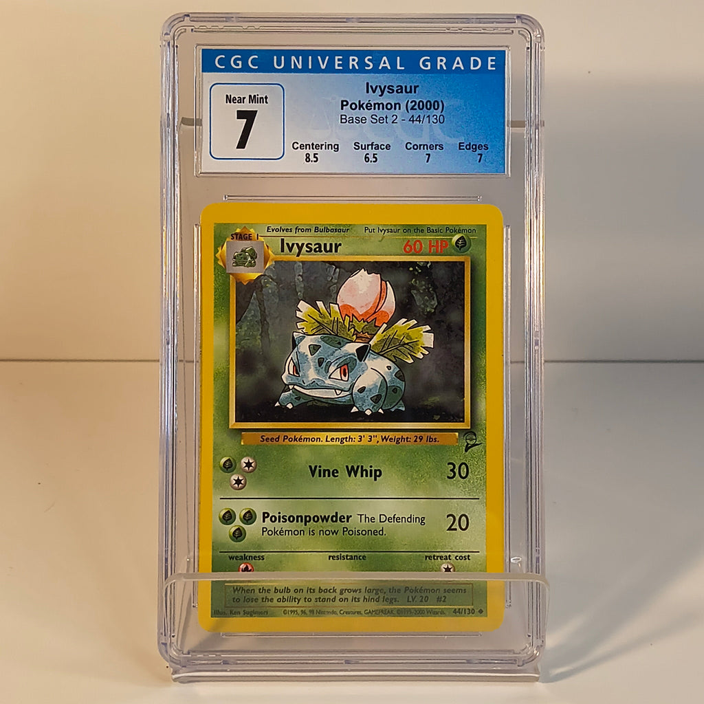 Ivysaur 44/130 — Base Set 2 | CGC 7 Near Mint