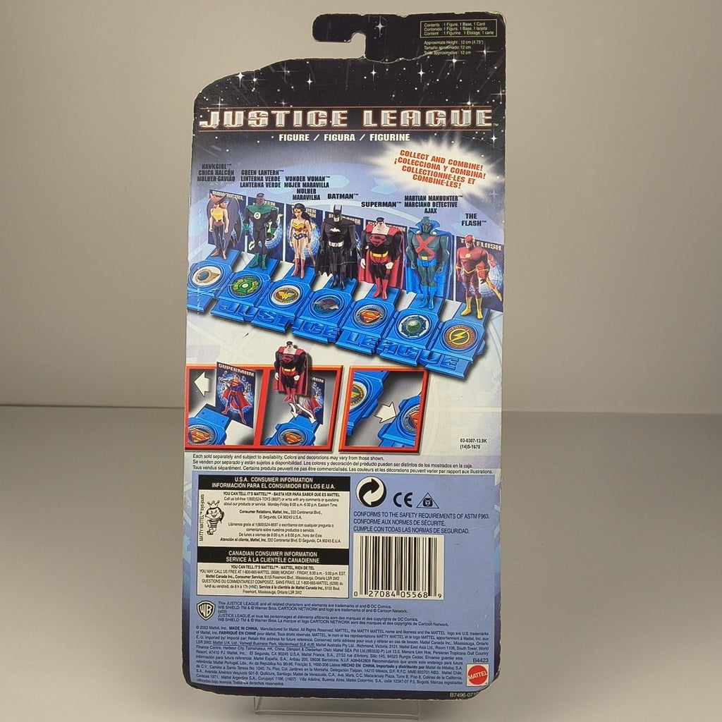 Superman Figure — Justice League Mattel 2003 | Sealed, Box Damage — photo 2