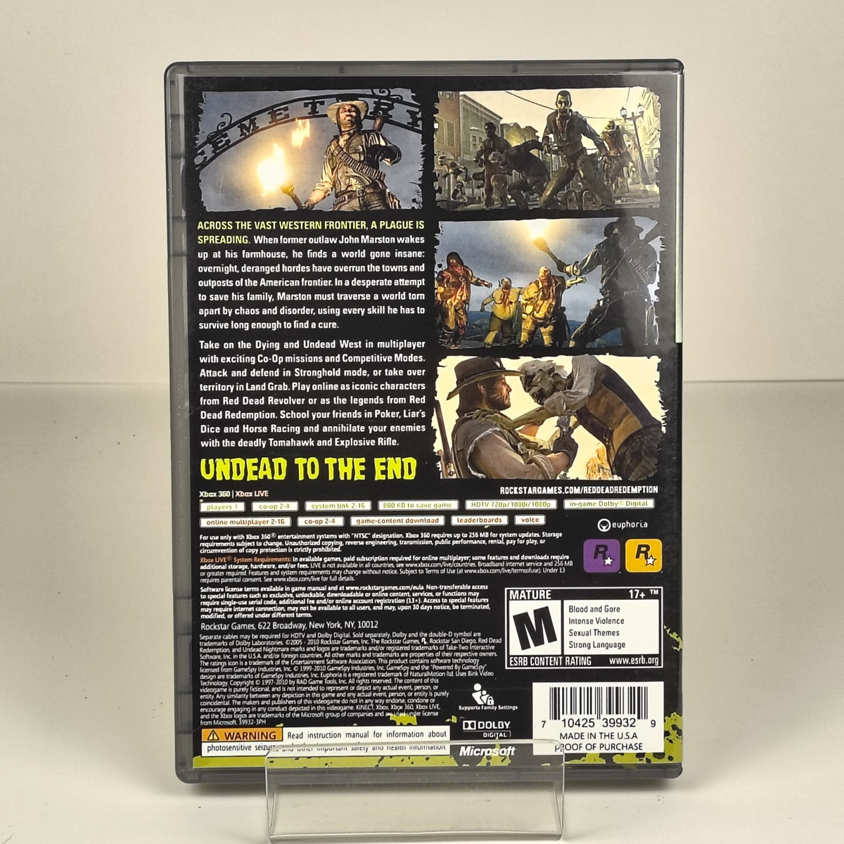 Red Dead Redemption: Undead Nightmare — Xbox 360 | CIB, Map, Tested, Like New — photo 2