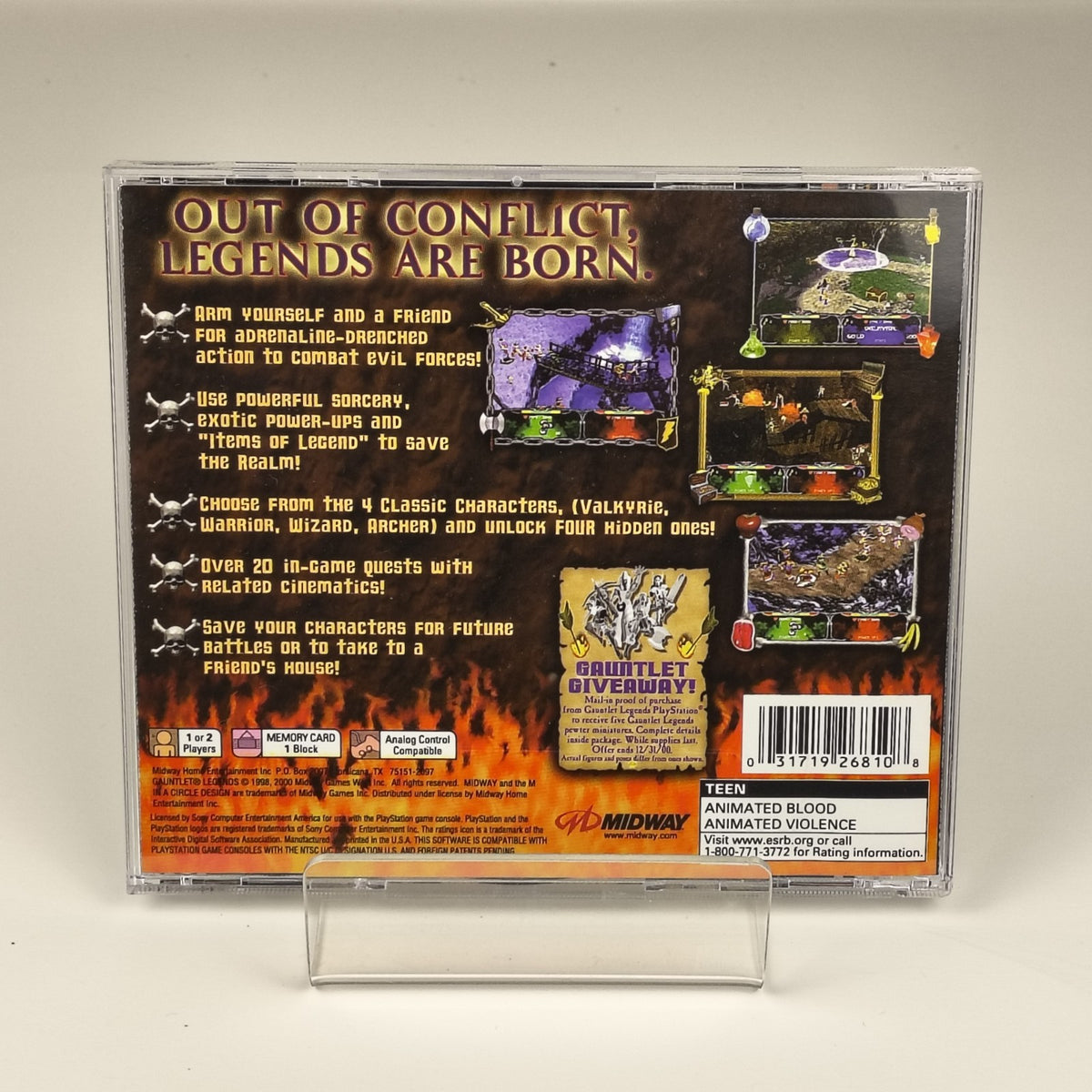 Gauntlet Legends — PlayStation | Black Label, Tested, Near Mint Disc — photo 2