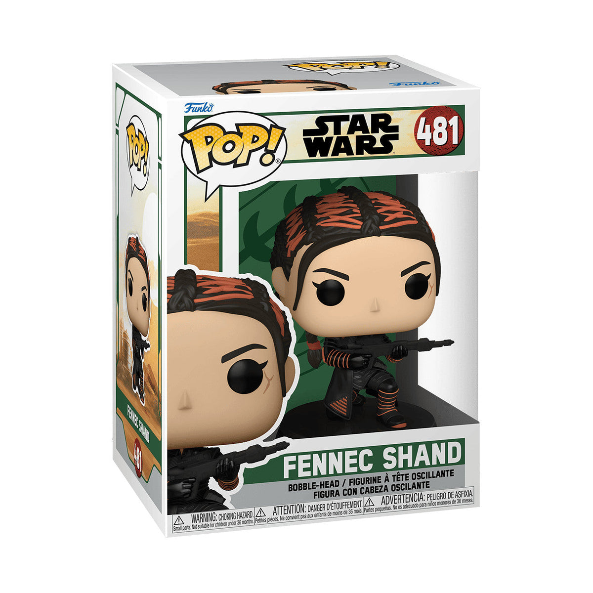 Fennec Shand #481 — Funko Pop! | Star Wars, Sticker Residue — photo 5