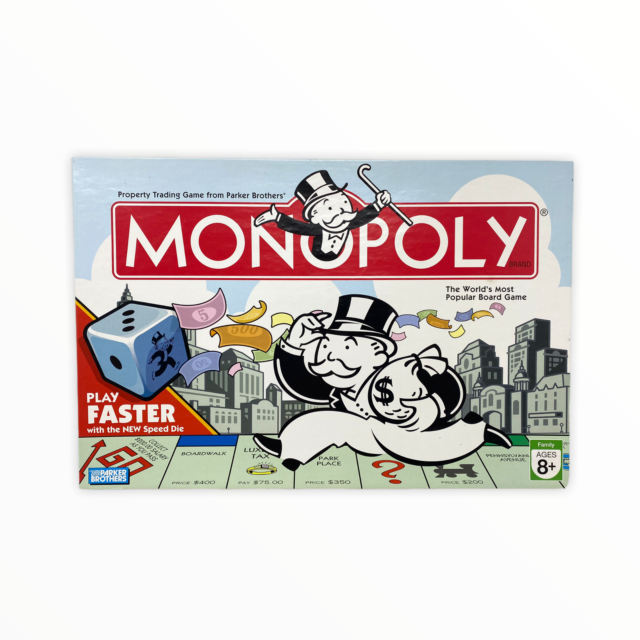 Monopoly Property Trading Board Game — 1999 Hasbro | Sealed, Torn Shrink — photo 6